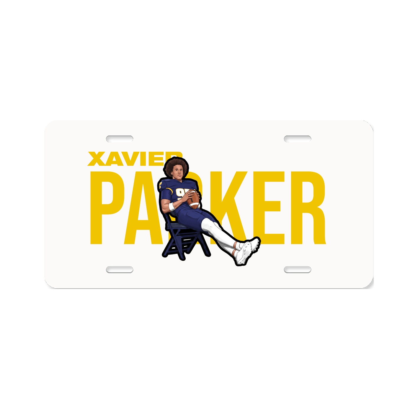 License Plate — Player Name in Classic