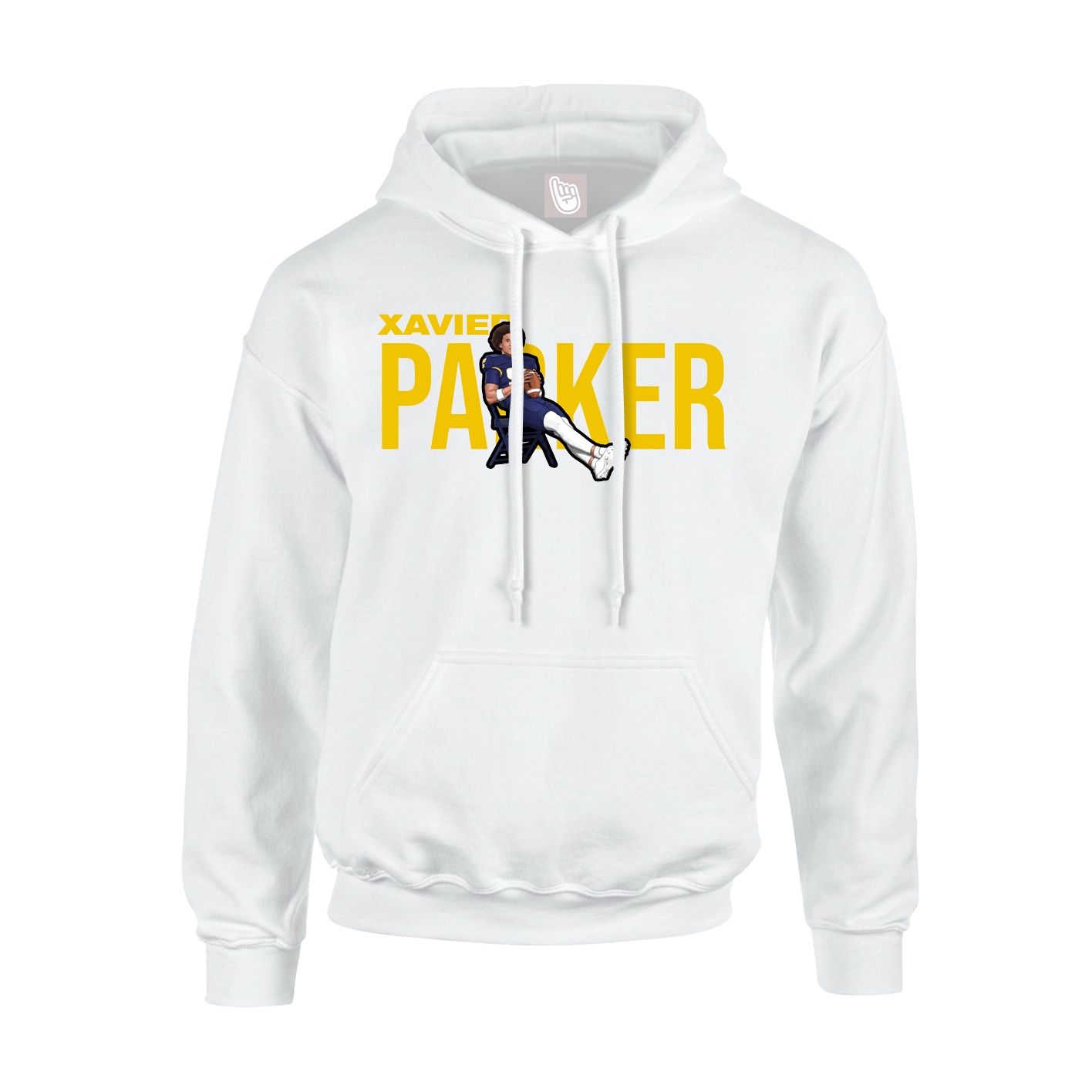 Hoodie — Player Name in White