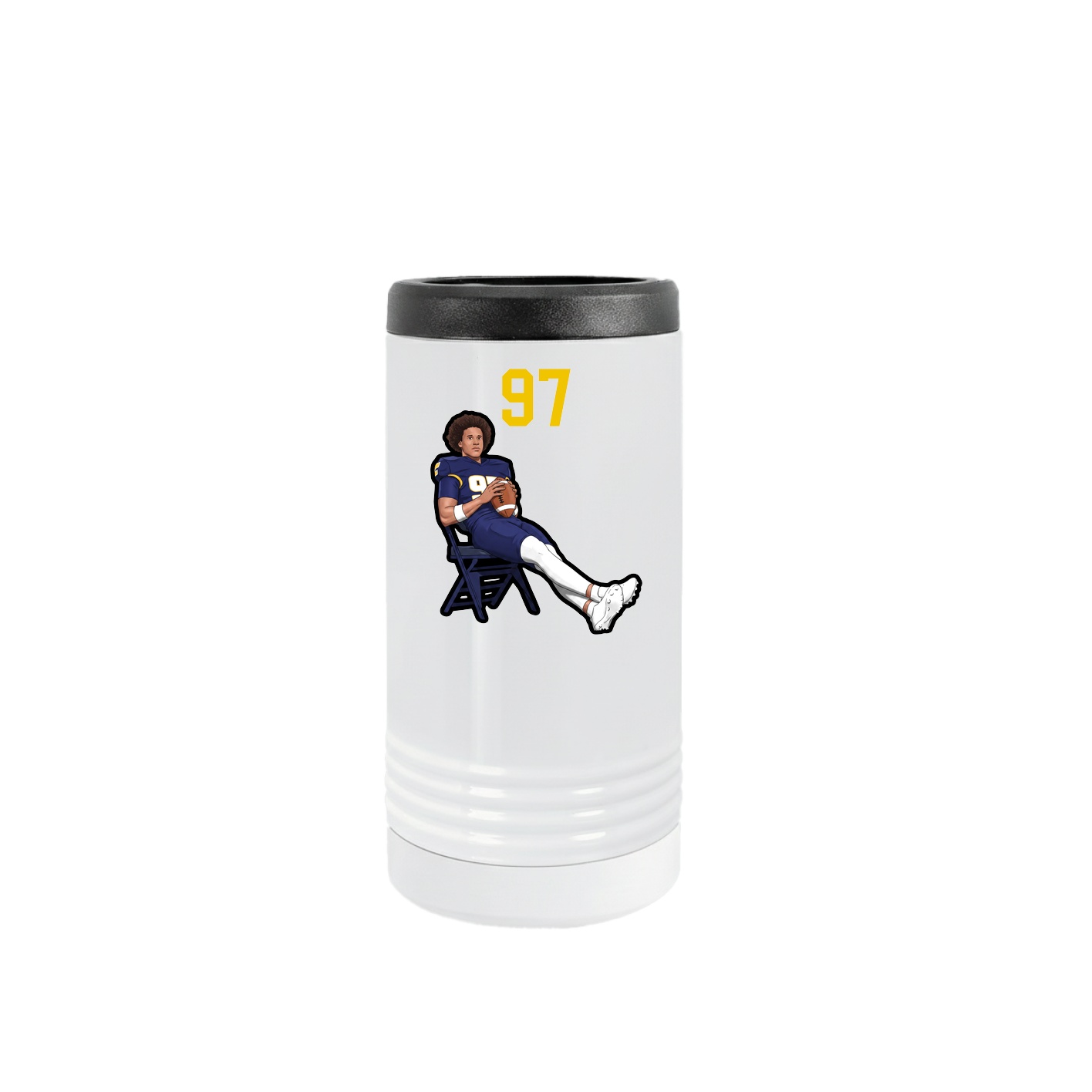 Slim Beverage Holder — Number Top in White