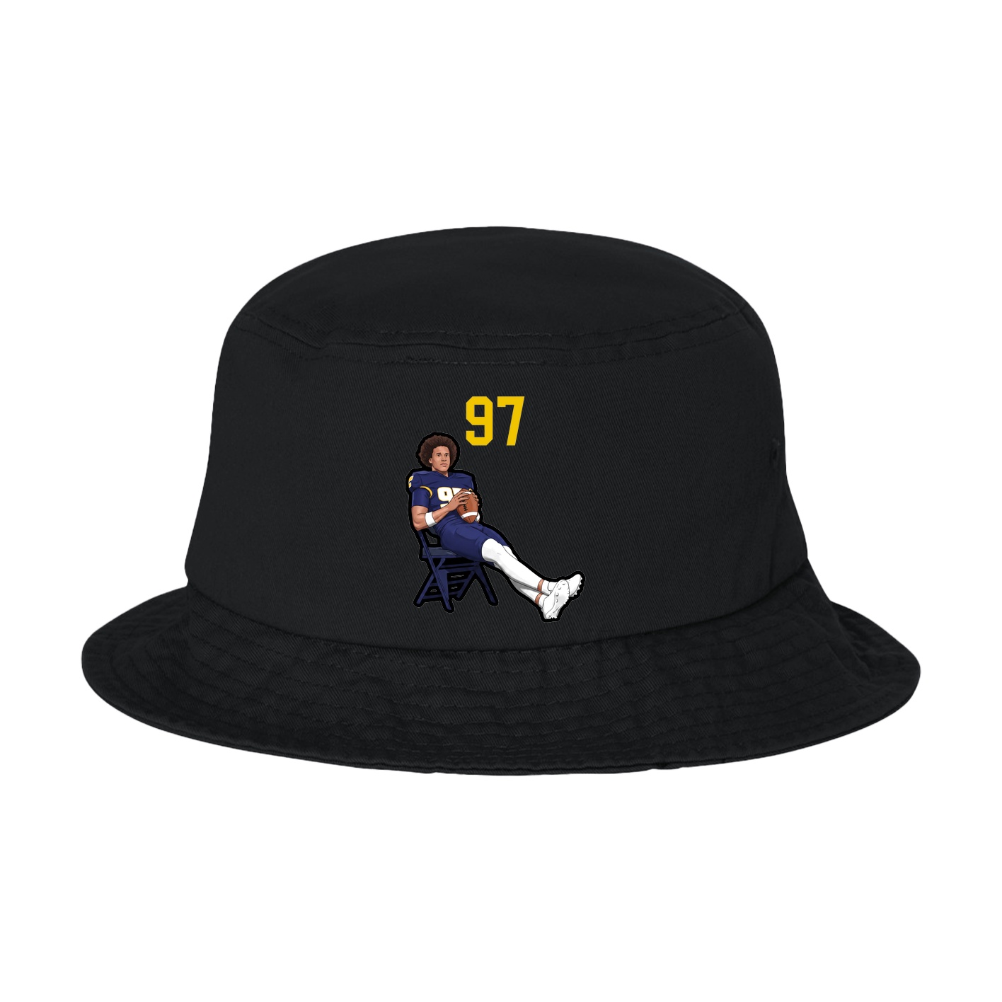 Bucket Cap — Number Top in Black