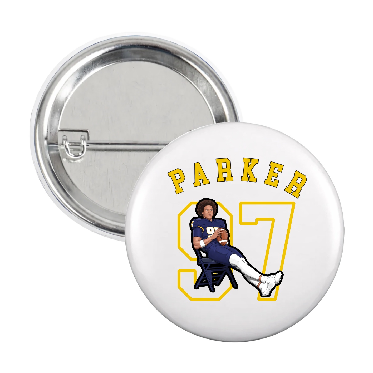 Game Day Button — Shirsey Arch in White
