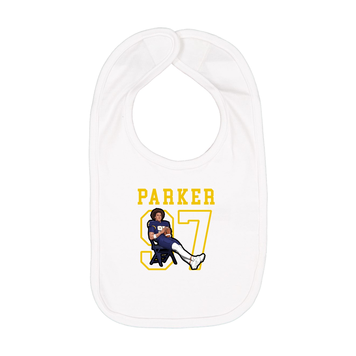 Infant Bib — Shirsey in White