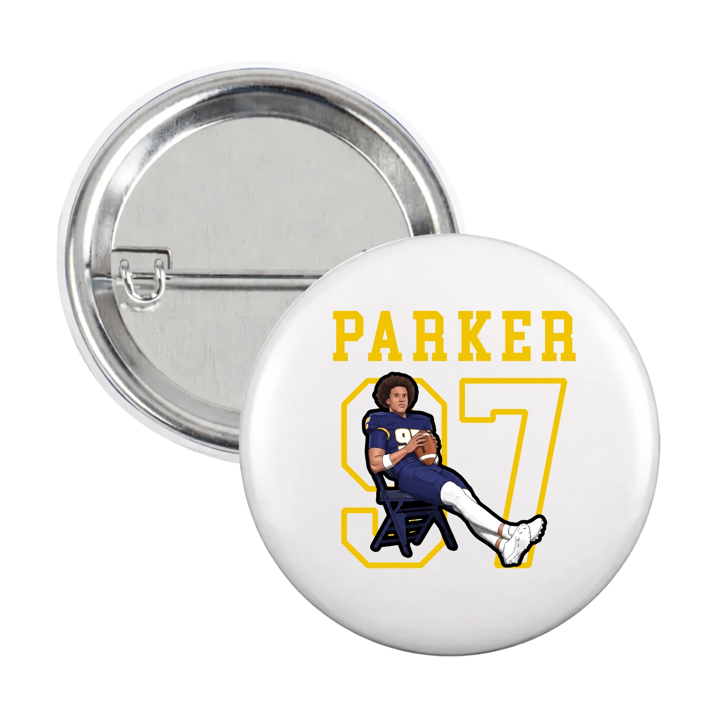 Game Day Button — Shirsey in White