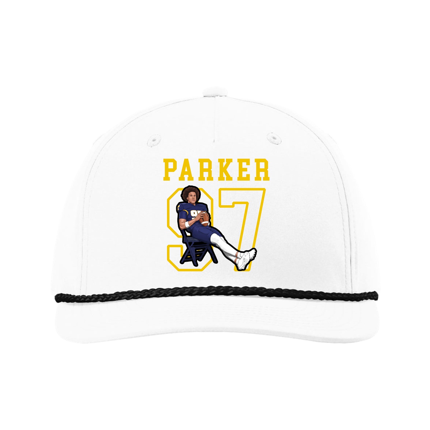 Five-Panel Classic Rope Cap — Shirsey in White