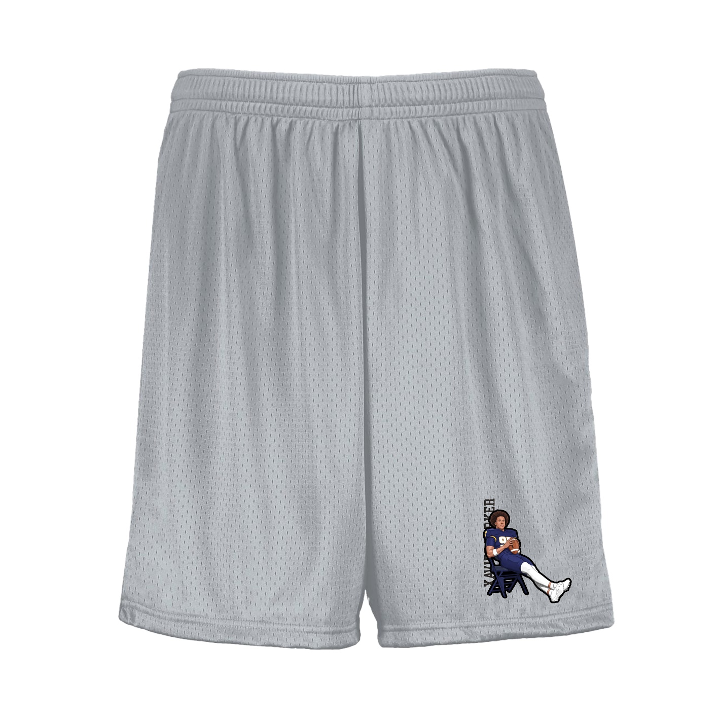 Shorts — Name Vertical in Silver