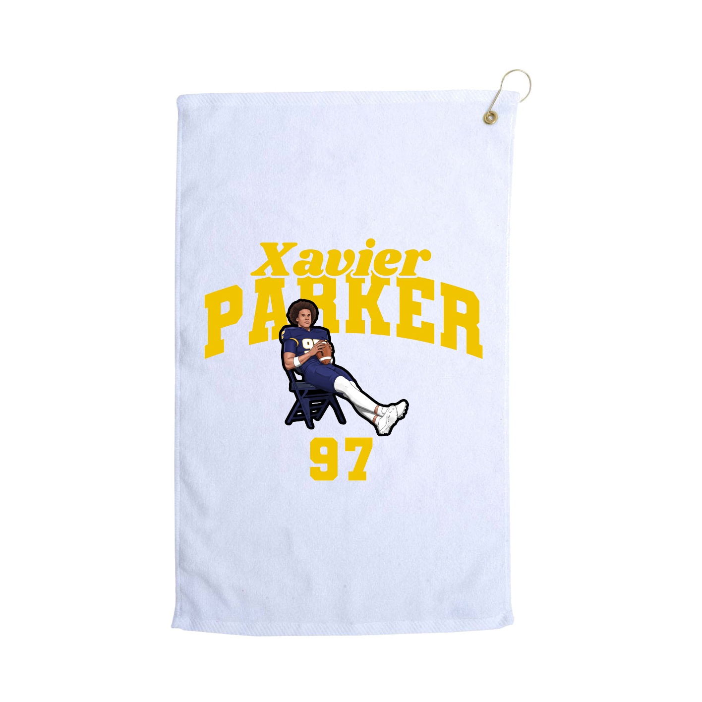 Golf Towel — Signature Arch in White