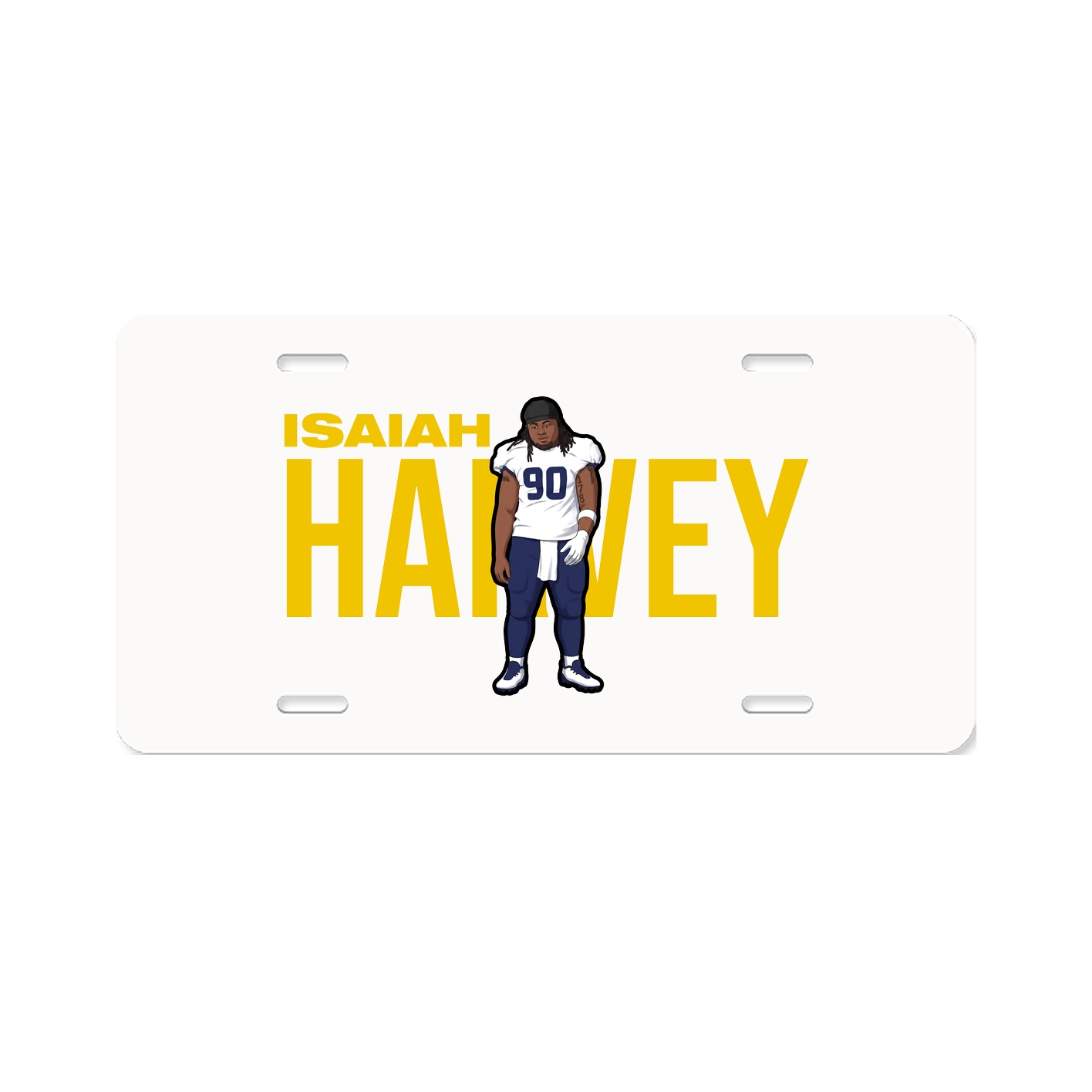 License Plate — Player Name in Classic
