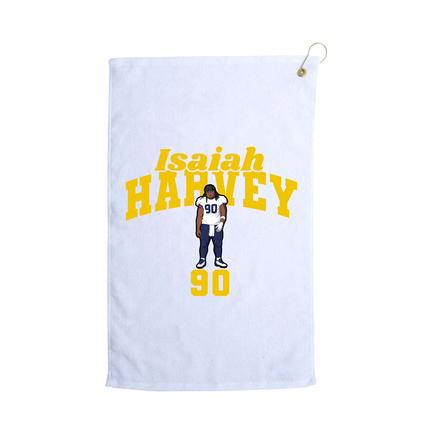 Golf Towel — Signature Arch in White