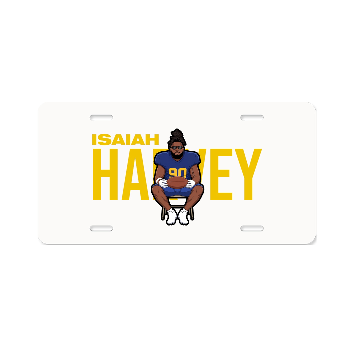 License Plate — Player Name in Classic