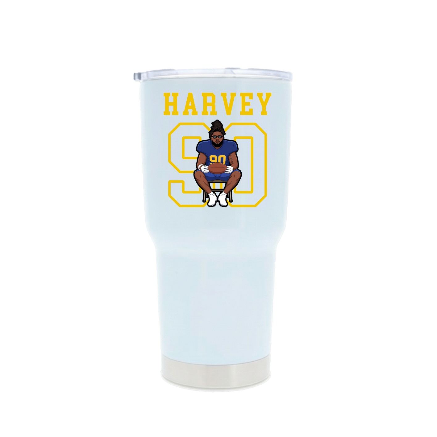 30oz Stainless Steel Tumbler — Shirsey in White