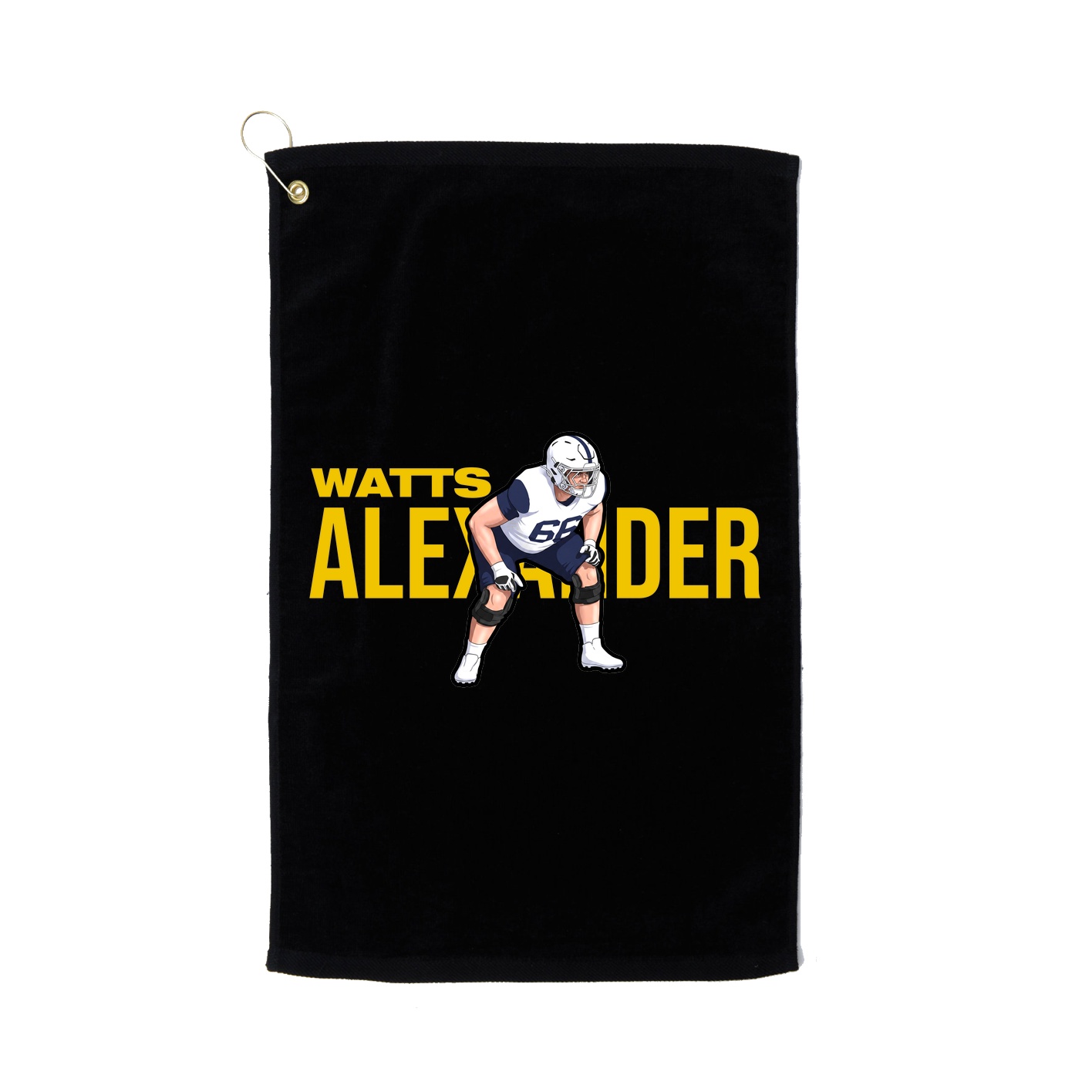 Golf Towel — Player Name in Black