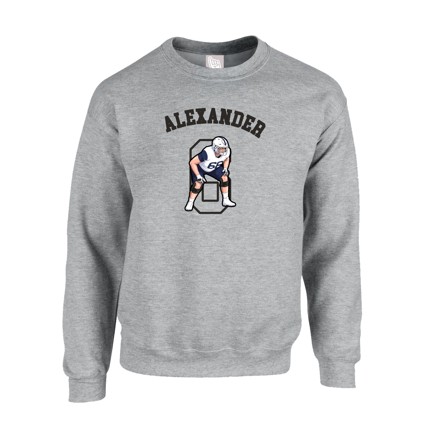 Fleece Crew — Shirsey Arch in Grey