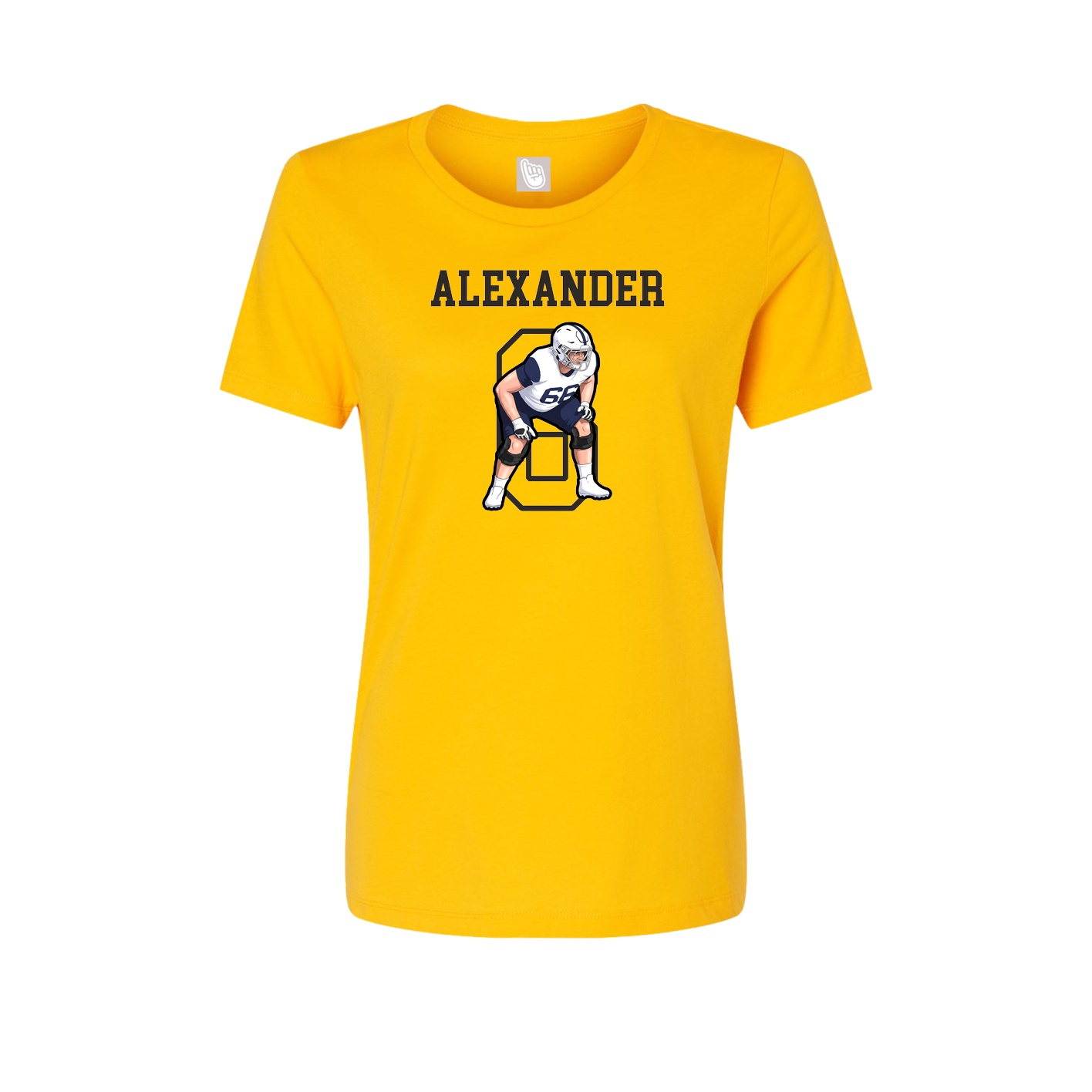 Fitted Women's Tee — Shirsey in Gold