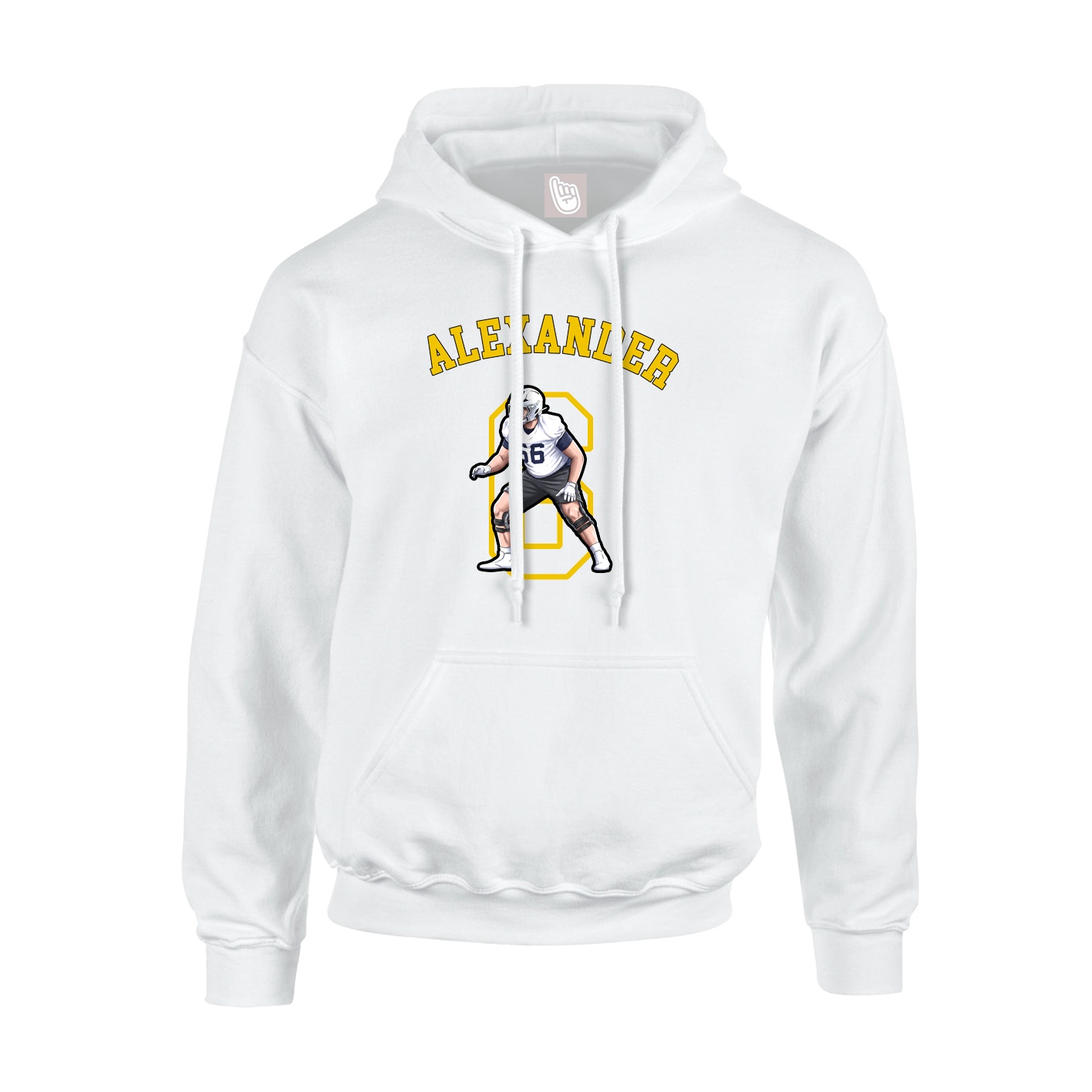 Hoodie — Shirsey Arch in White