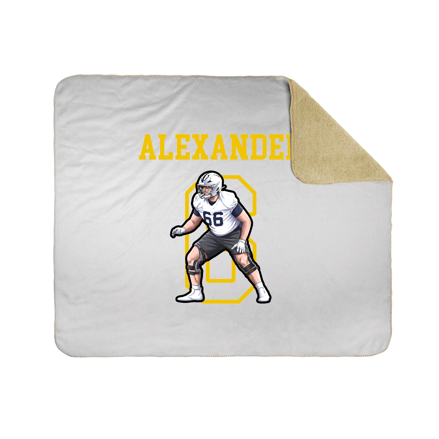 Throw Blanket — Shirsey in White