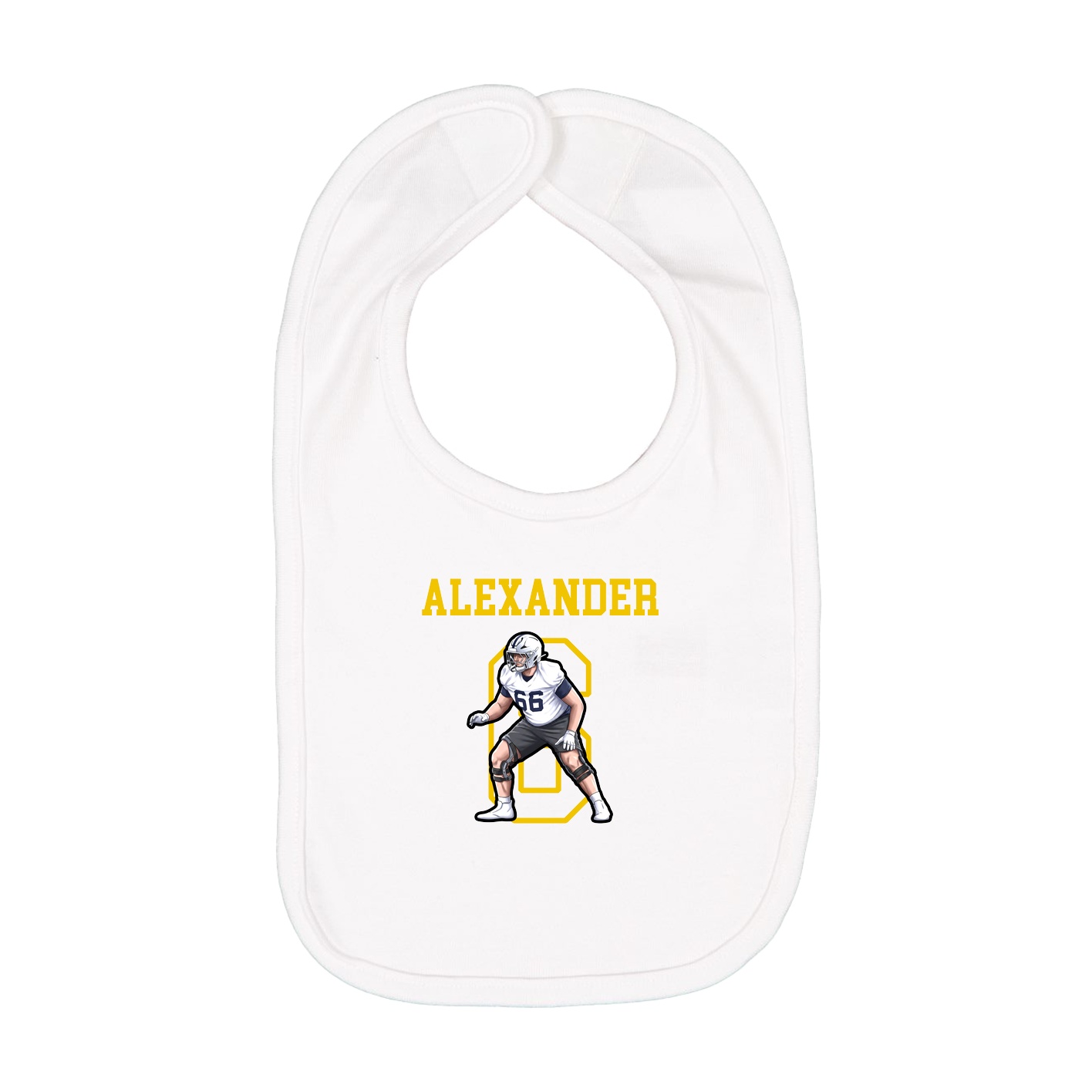 Infant Bib — Shirsey in White
