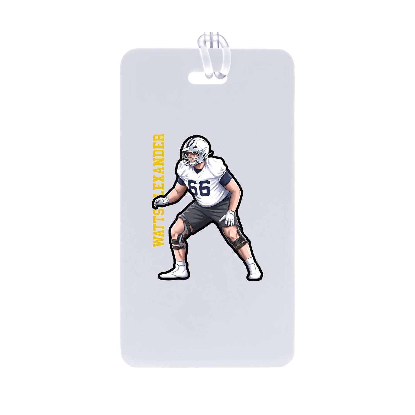 Bag Tag — Name Vertical in Classic