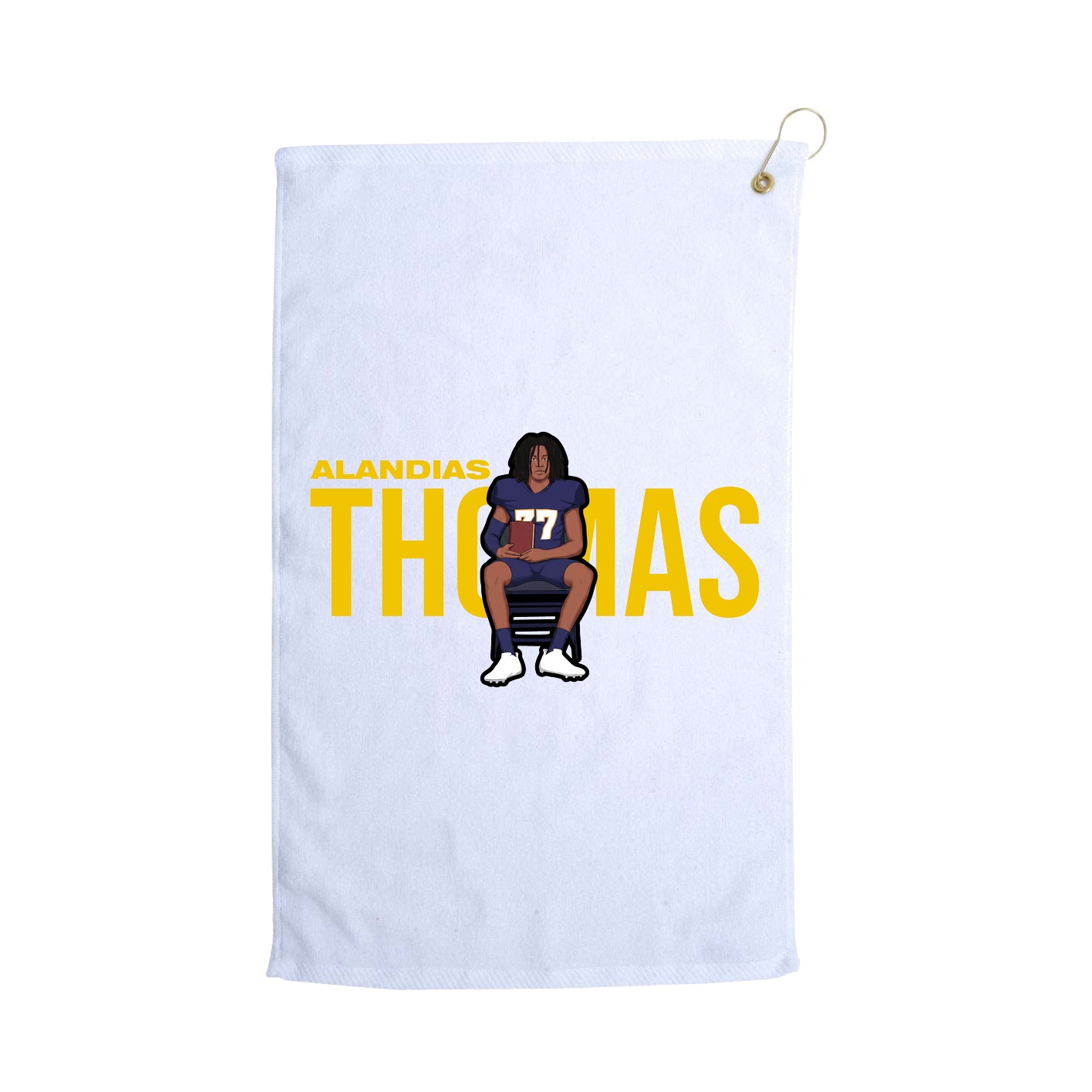 Golf Towel — Player Name in White