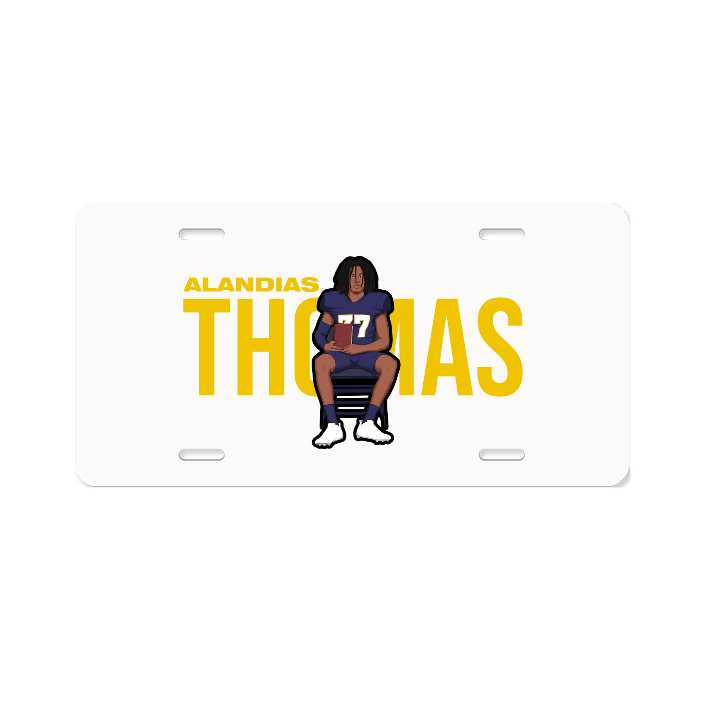 License Plate — Player Name in Classic