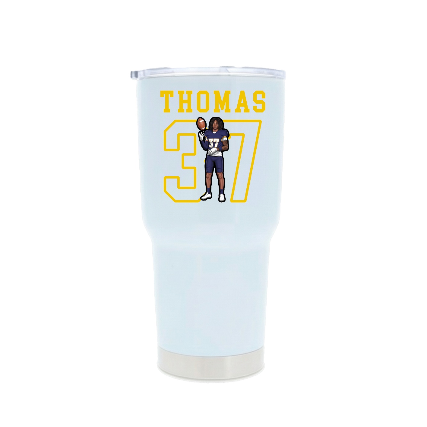 30oz Stainless Steel Tumbler — Shirsey in White