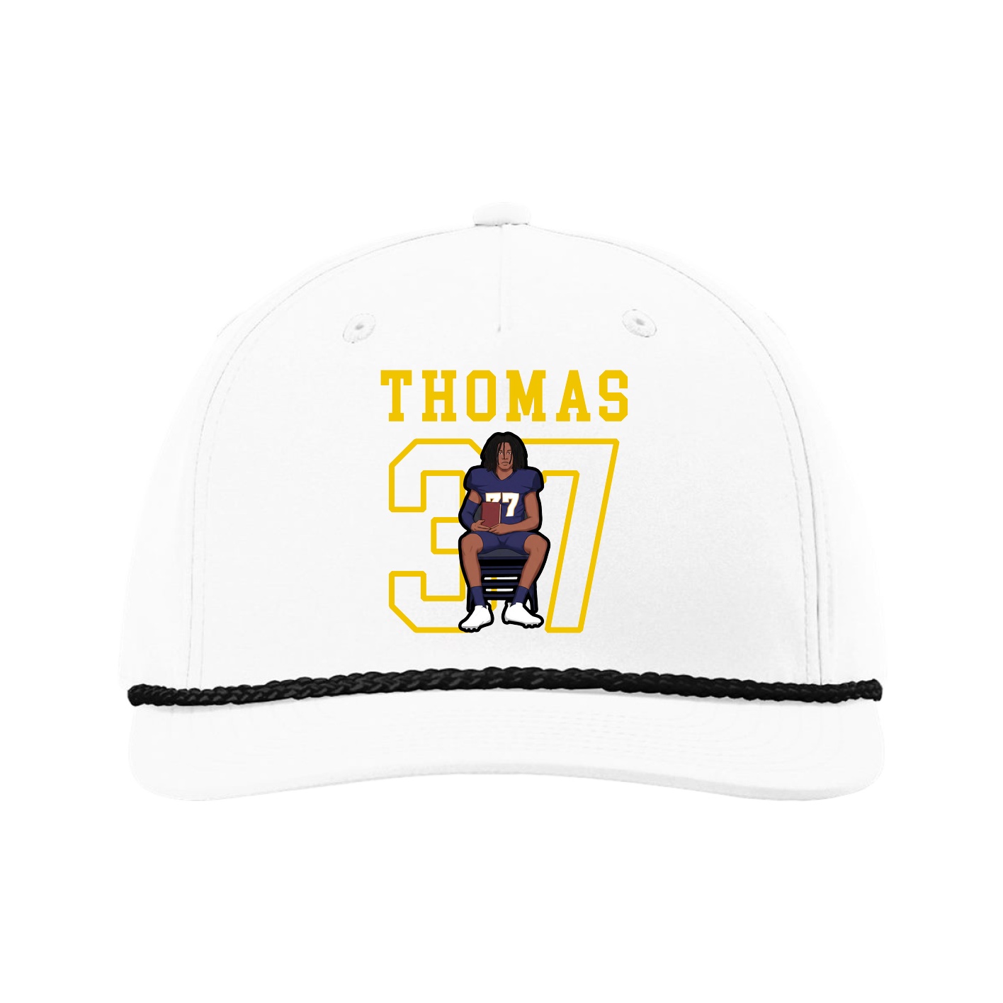 Five-Panel Classic Rope Cap — Shirsey in White