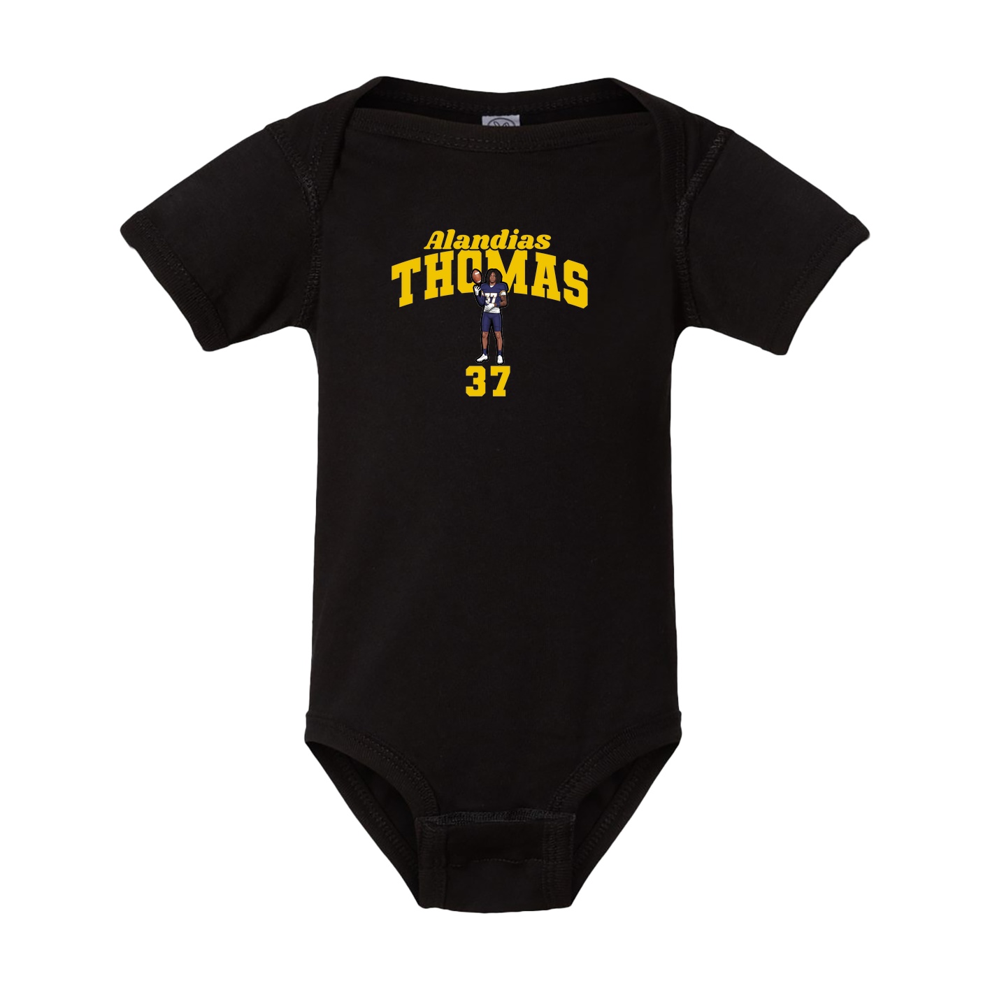 Baby Onesie — Signature Arch in Black