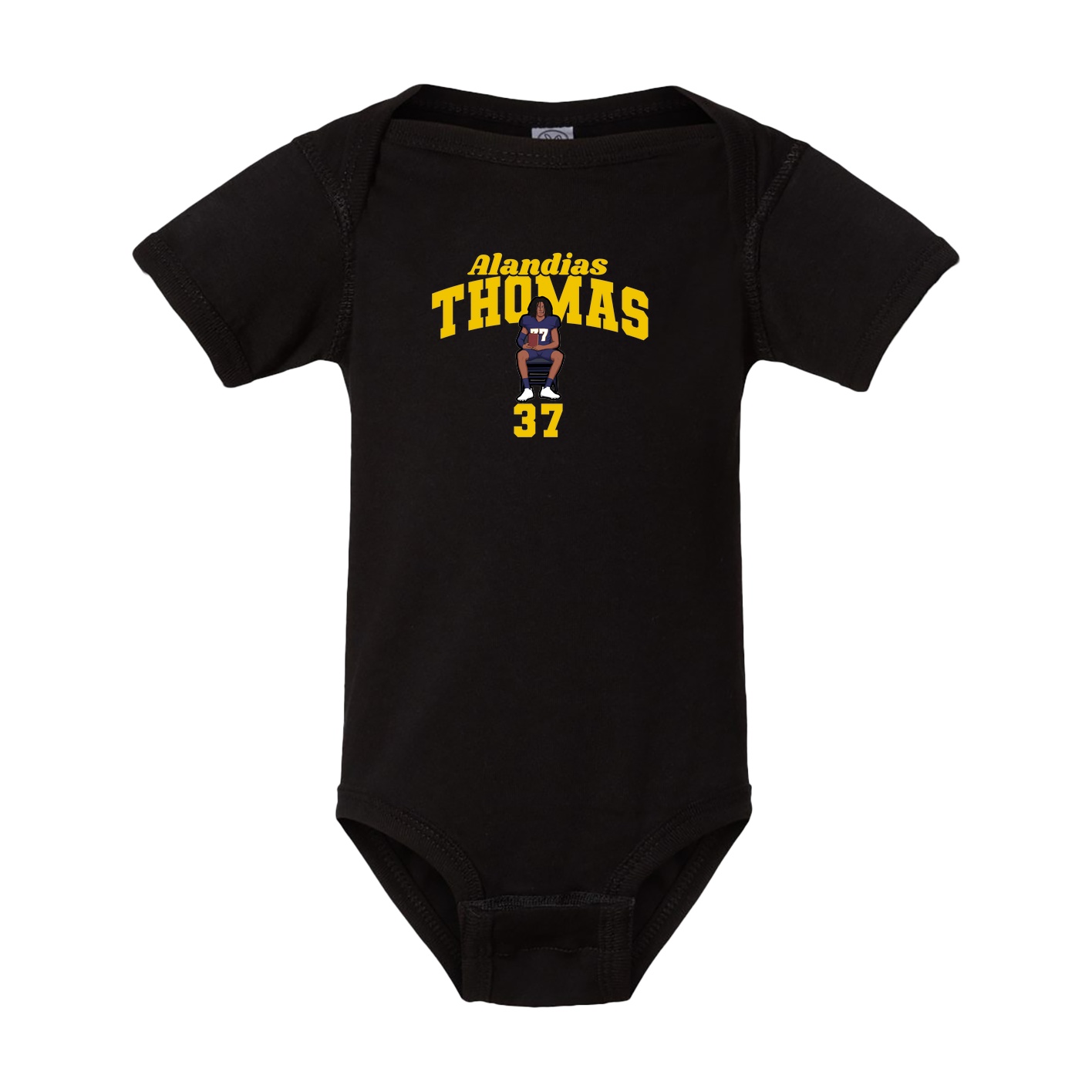 Baby Onesie — Signature Arch in Black