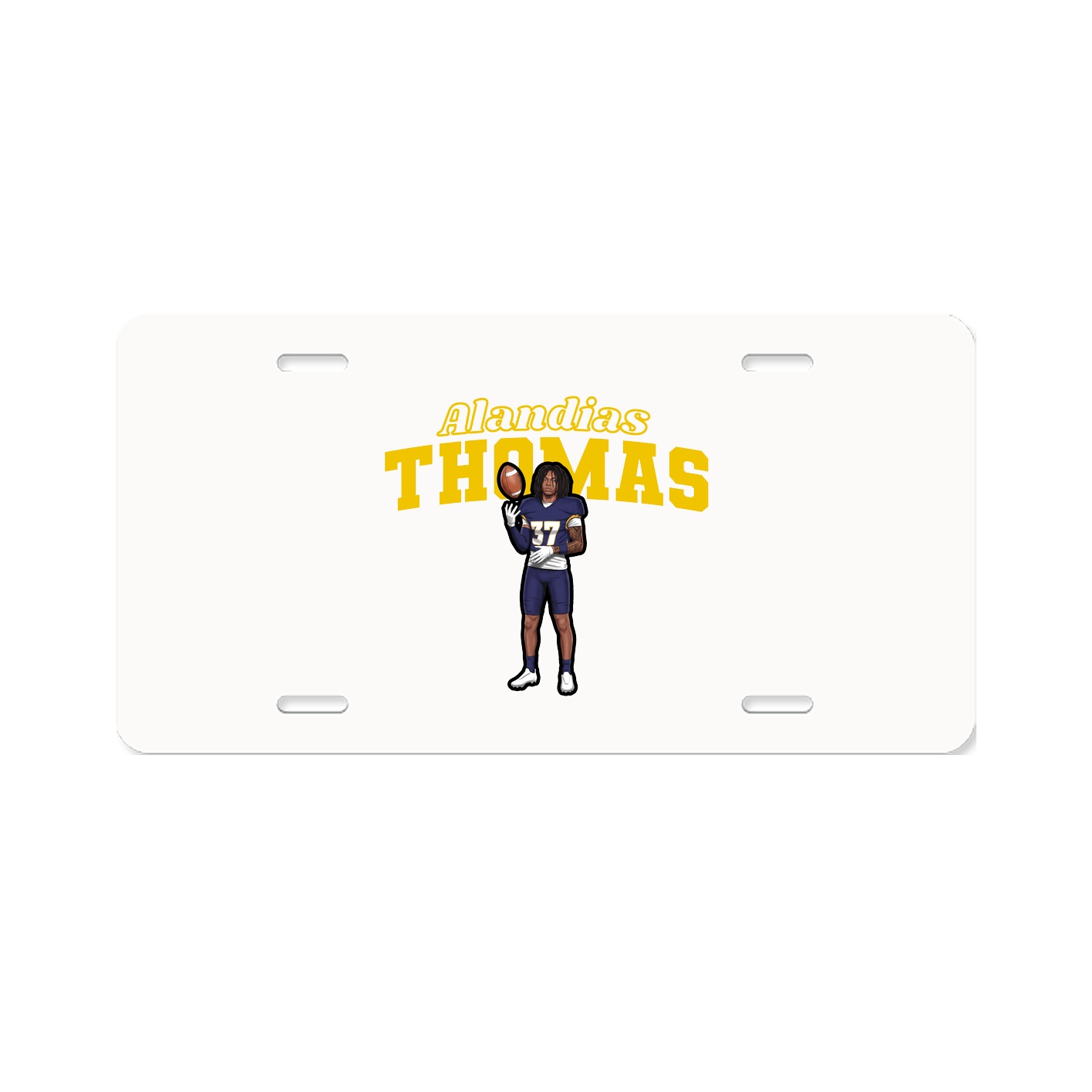 License Plate — Name Arch in Classic