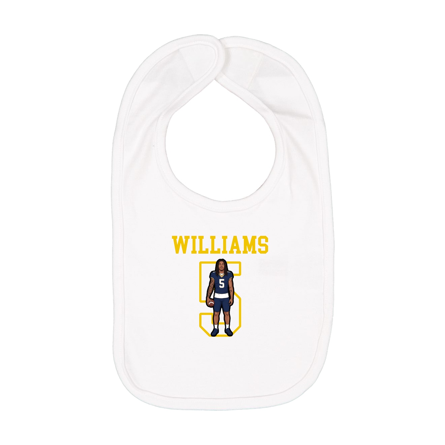 Infant Bib — Shirsey in White
