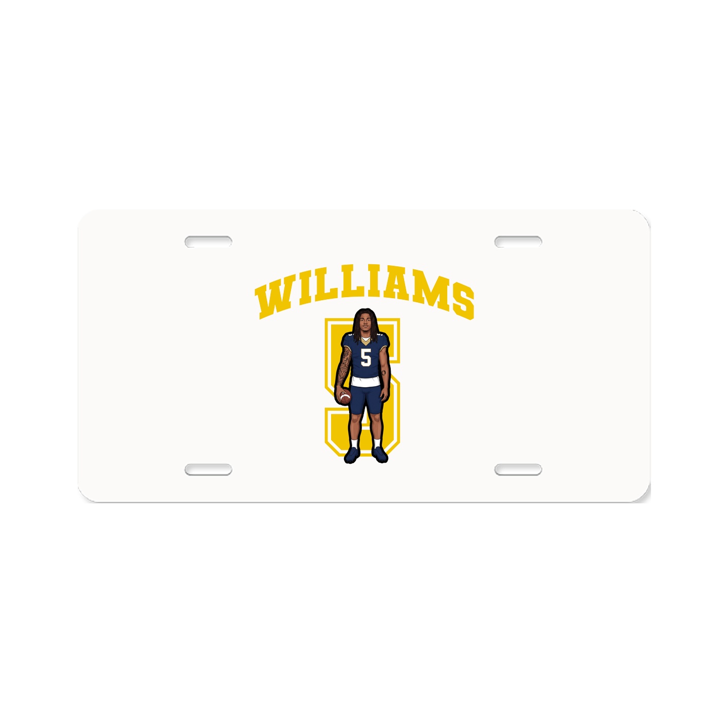 License Plate — Number in Classic