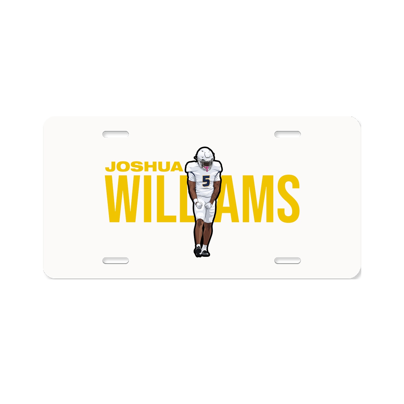 License Plate — Player Name in Classic