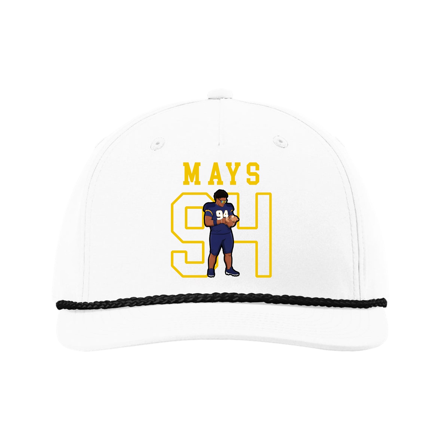 Five-Panel Classic Rope Cap — Shirsey in White