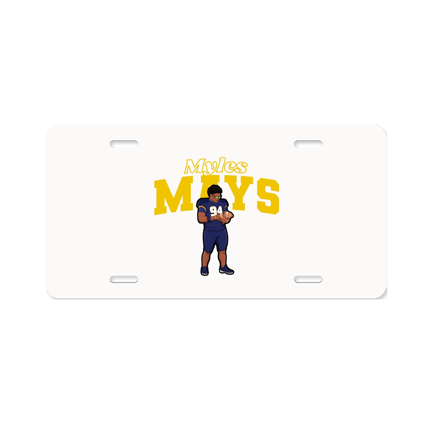 License Plate — Name Arch in Classic