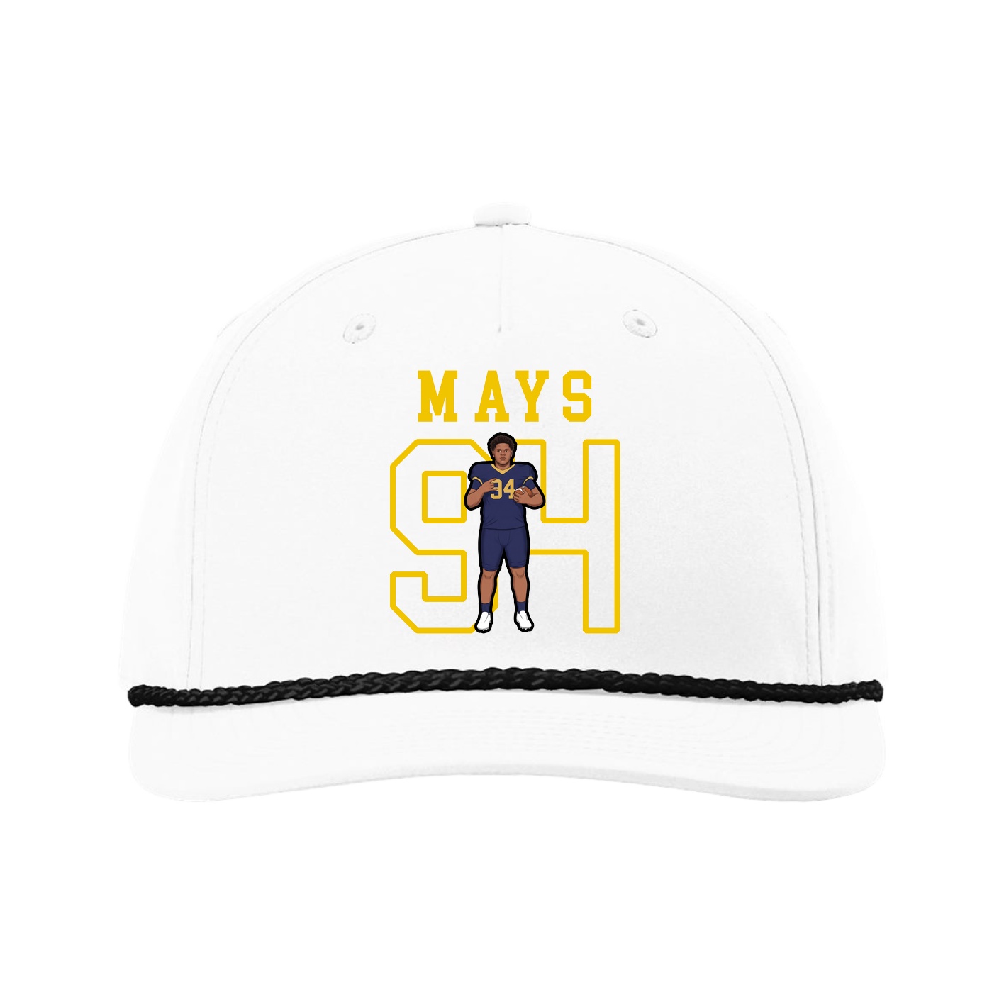 Five-Panel Classic Rope Cap — Shirsey in White
