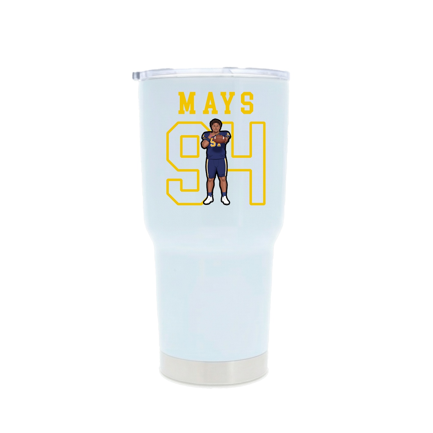 30oz Stainless Steel Tumbler — Shirsey in White