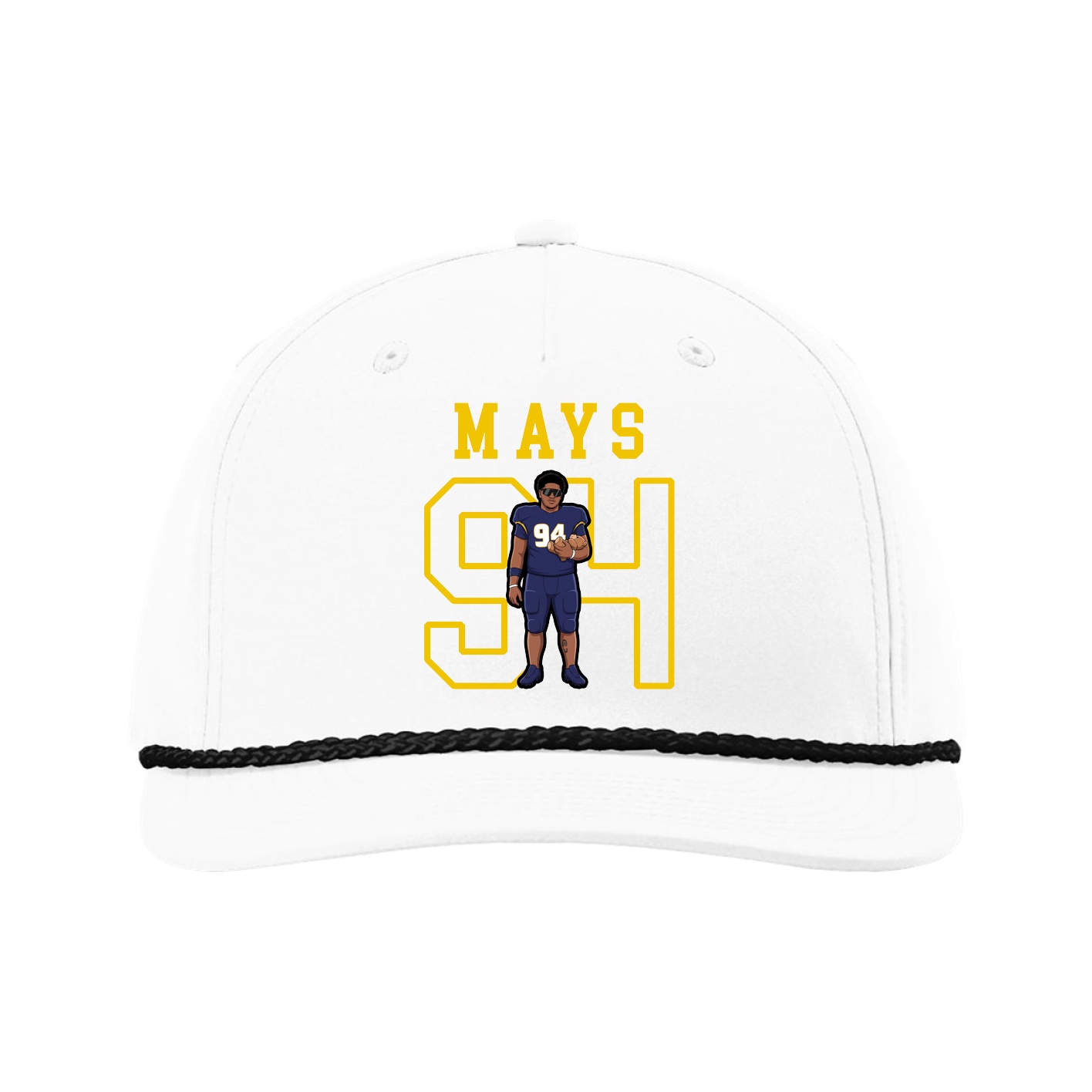 Five-Panel Classic Rope Cap — Shirsey in White