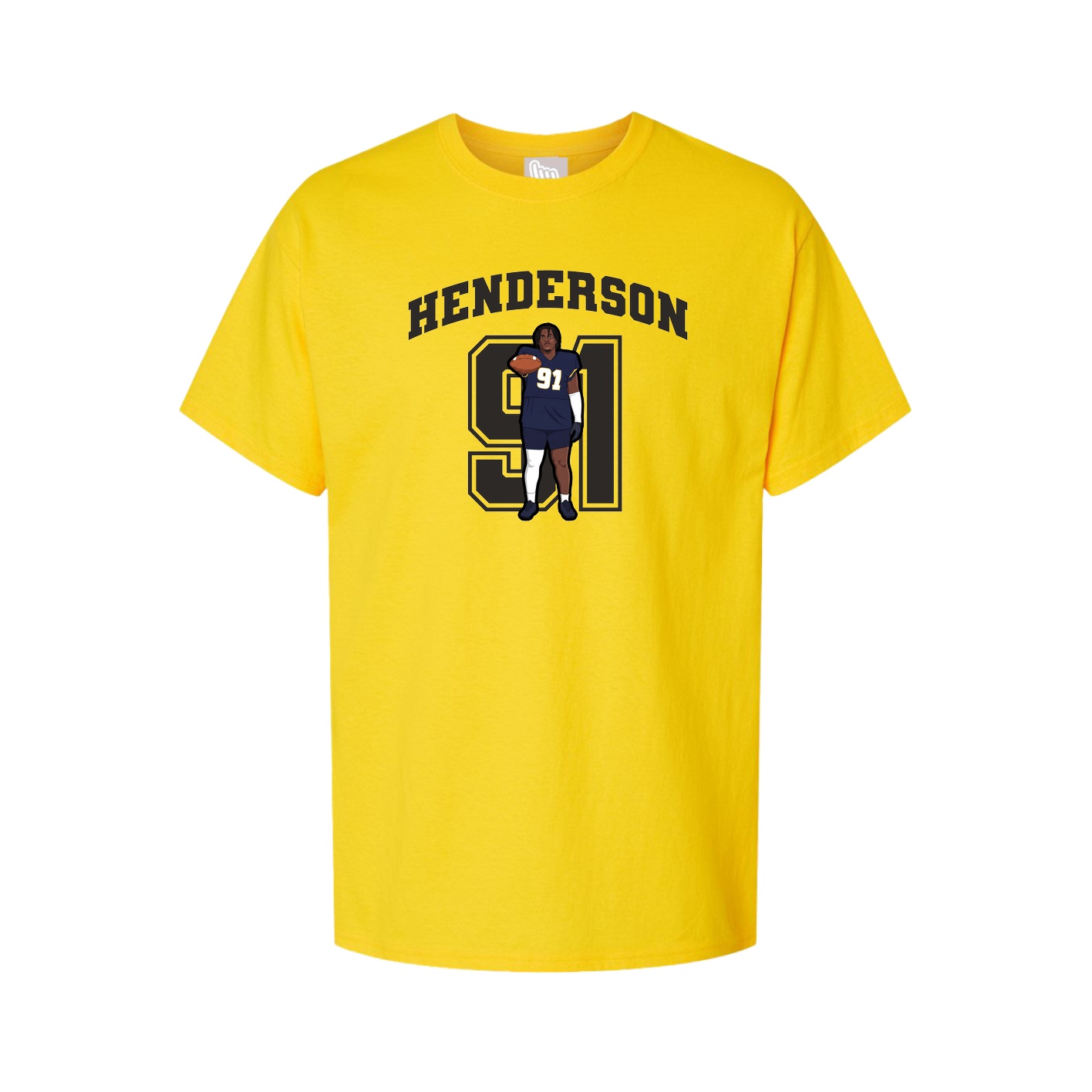 Youth Tee — Number in Gold