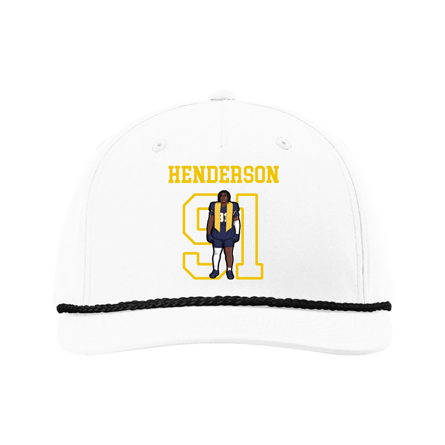 Five-Panel Classic Rope Cap — Shirsey in White