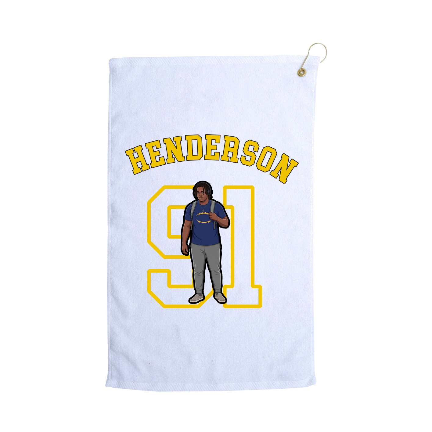 Golf Towel — Shirsey Arch in White