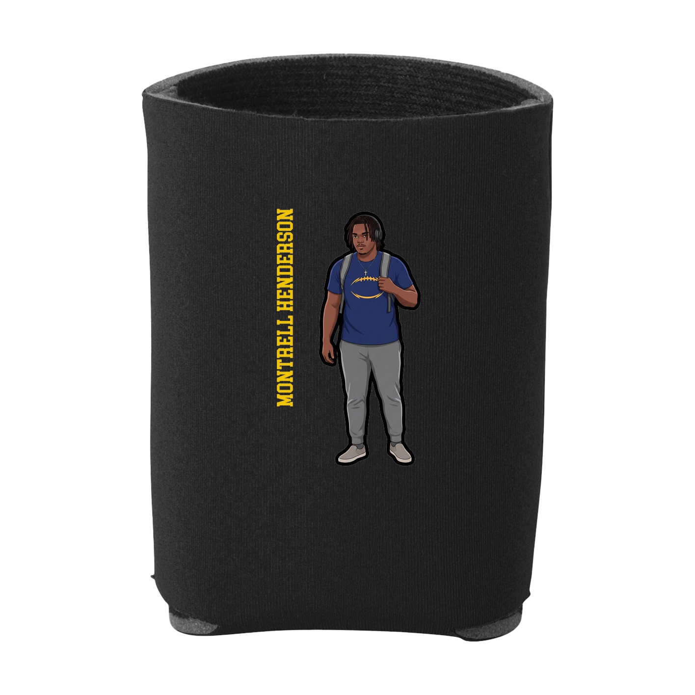 Can Holder — Name Vertical in Black