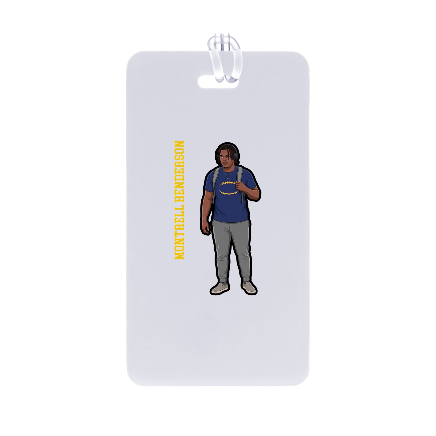 Bag Tag — Name Vertical in Classic