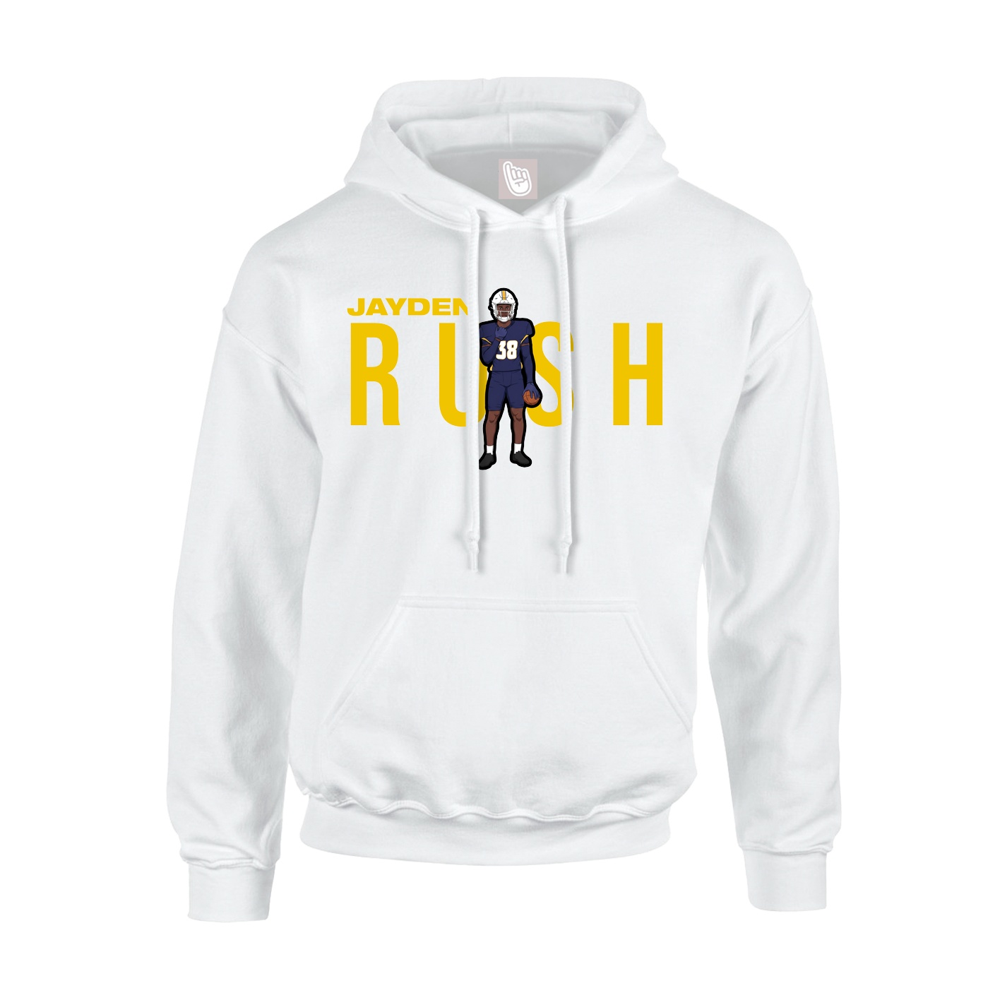 Hoodie — Player Name in White