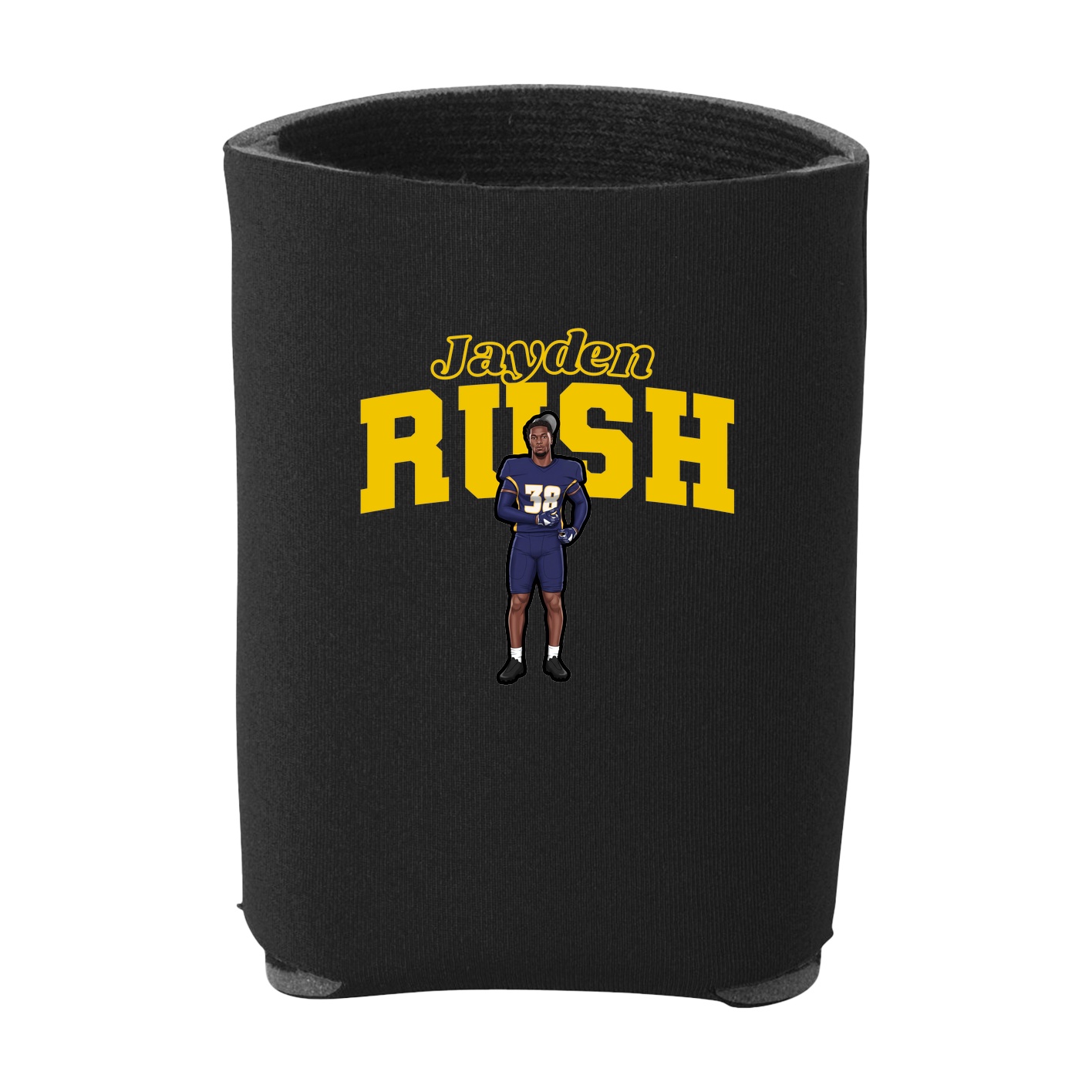 Can Holder — Name Arch in Black