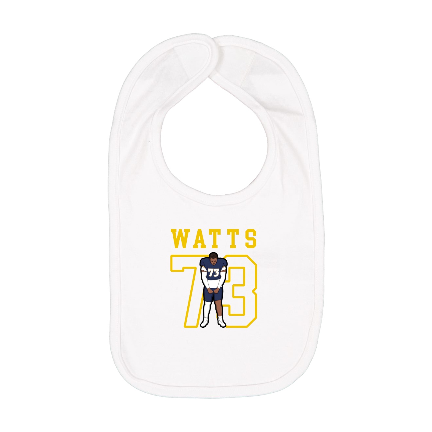 Infant Bib — Shirsey in White