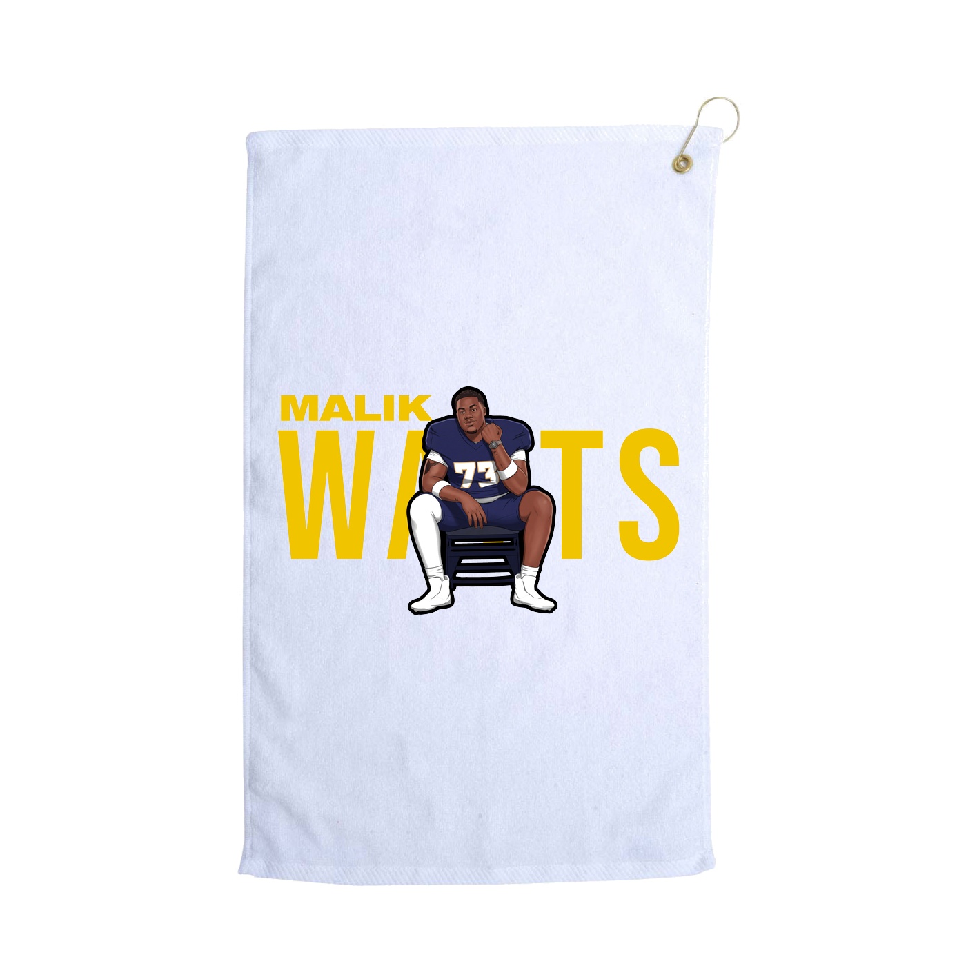 Golf Towel — Player Name in White