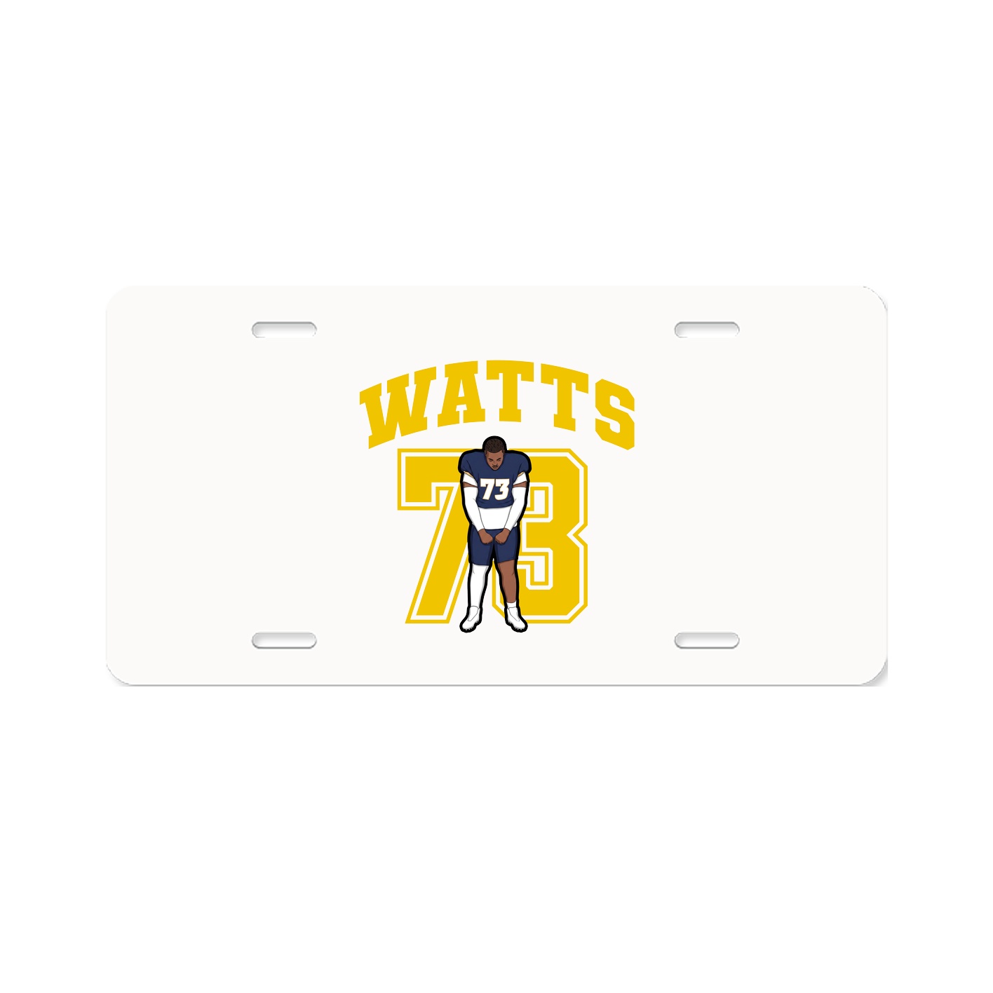 License Plate — Number in Classic