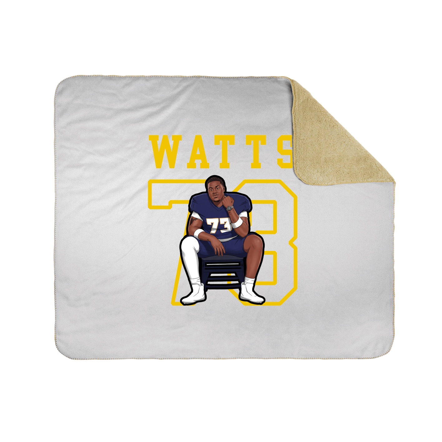 Throw Blanket — Shirsey in White