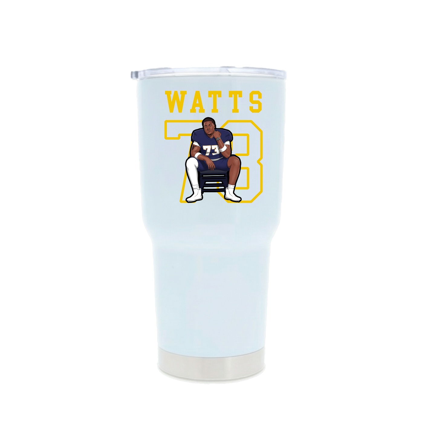 30oz Stainless Steel Tumbler — Shirsey in White