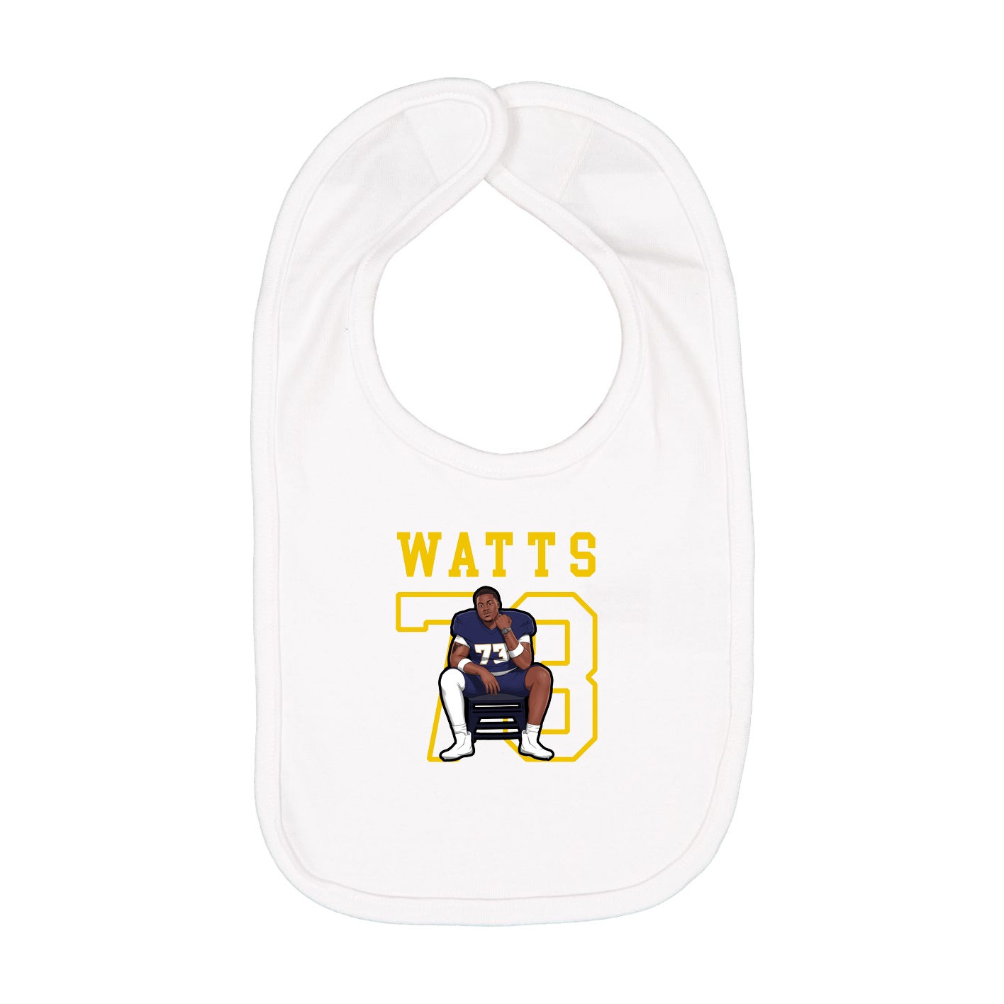 Infant Bib — Shirsey in White