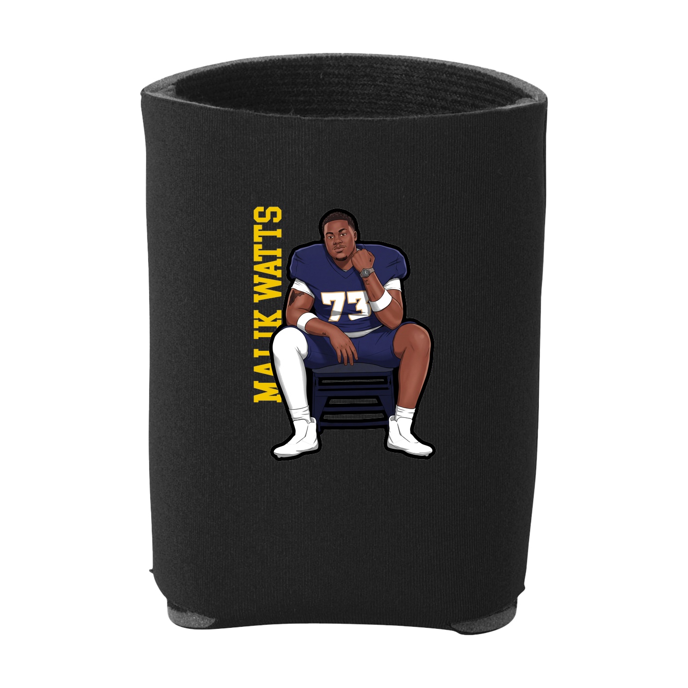Can Holder — Name Vertical in Black